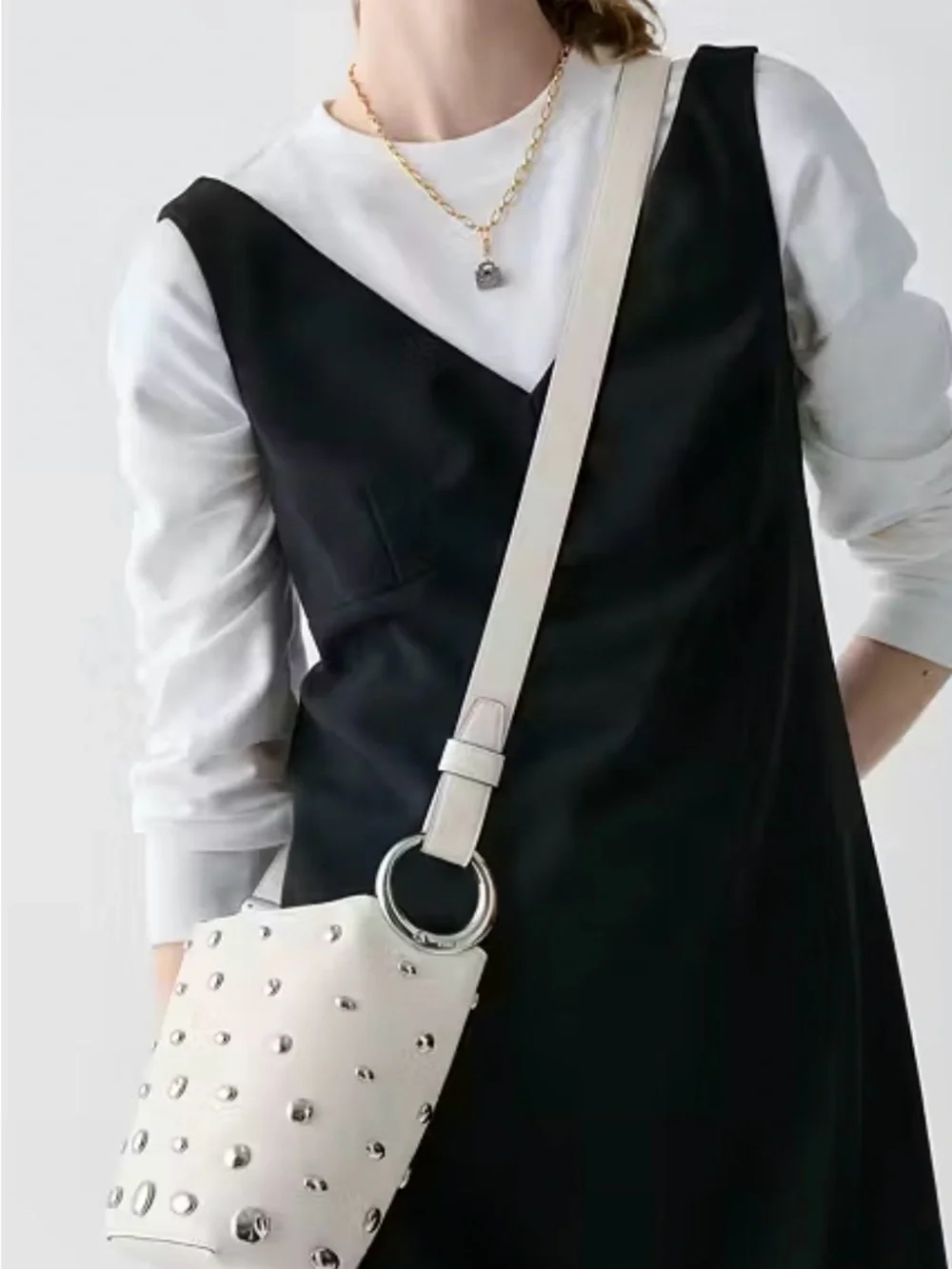 Kate Spade Halo Studded Mini Bucket Bag